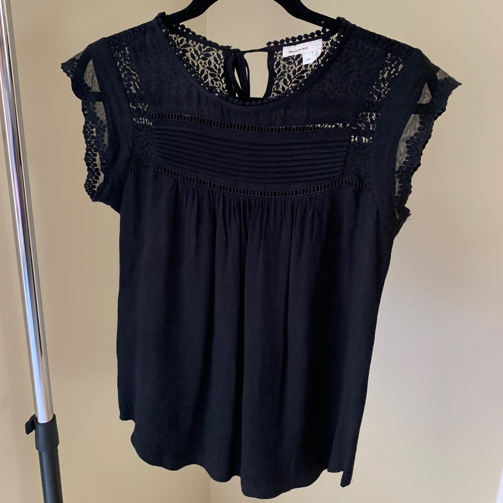 Anthropologie Black Top